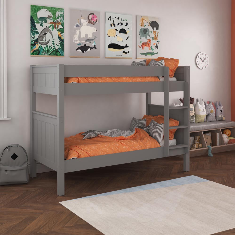 grey-wooden-kids-bunk-bed