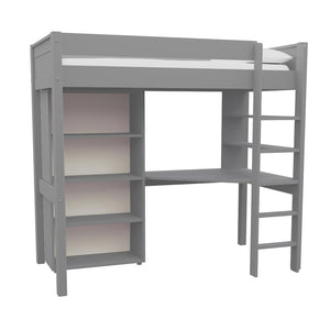 fully-assembled-grey-high-sleeper-bed-with-tall-bookcase-and-desk