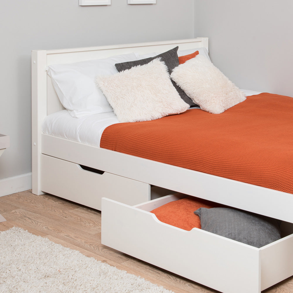 close-up-small-double-bed-with-two-drawers