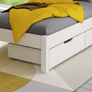 close-up-low-end-single-bed-two-drawers