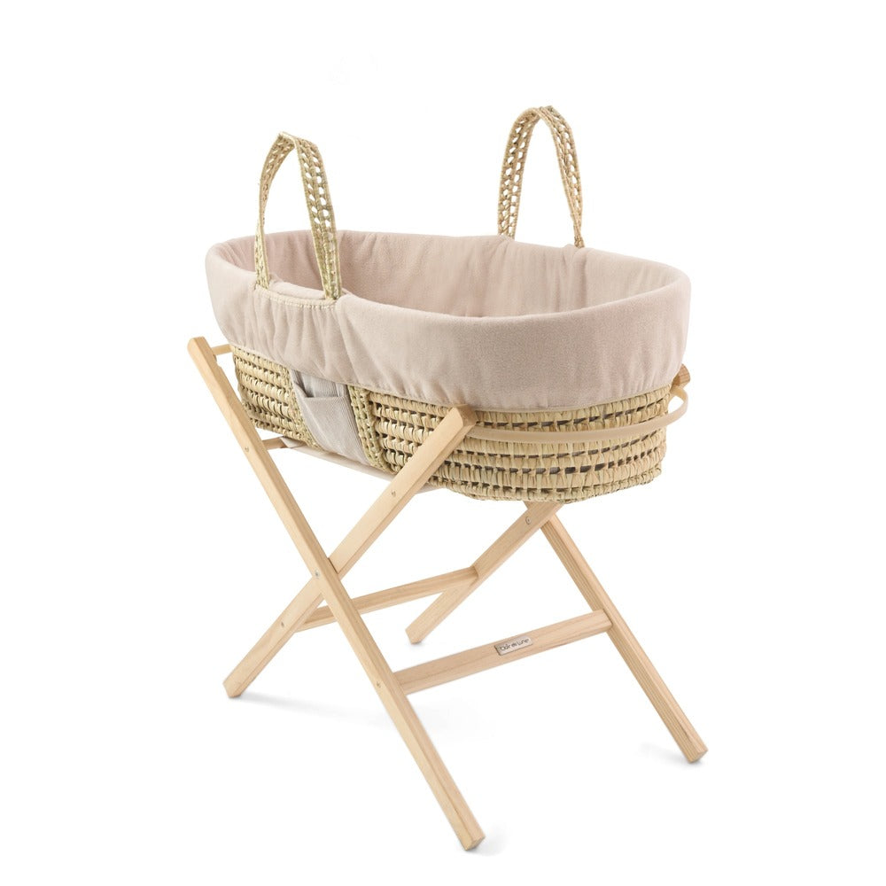 Clair de Lune Reversible Cord Moses Basket Dressing