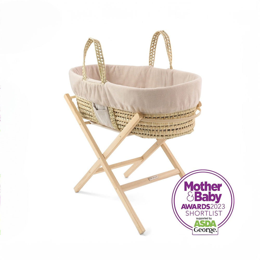 Clair de Lune Reversible Cord Palm Moses Basket Bundle