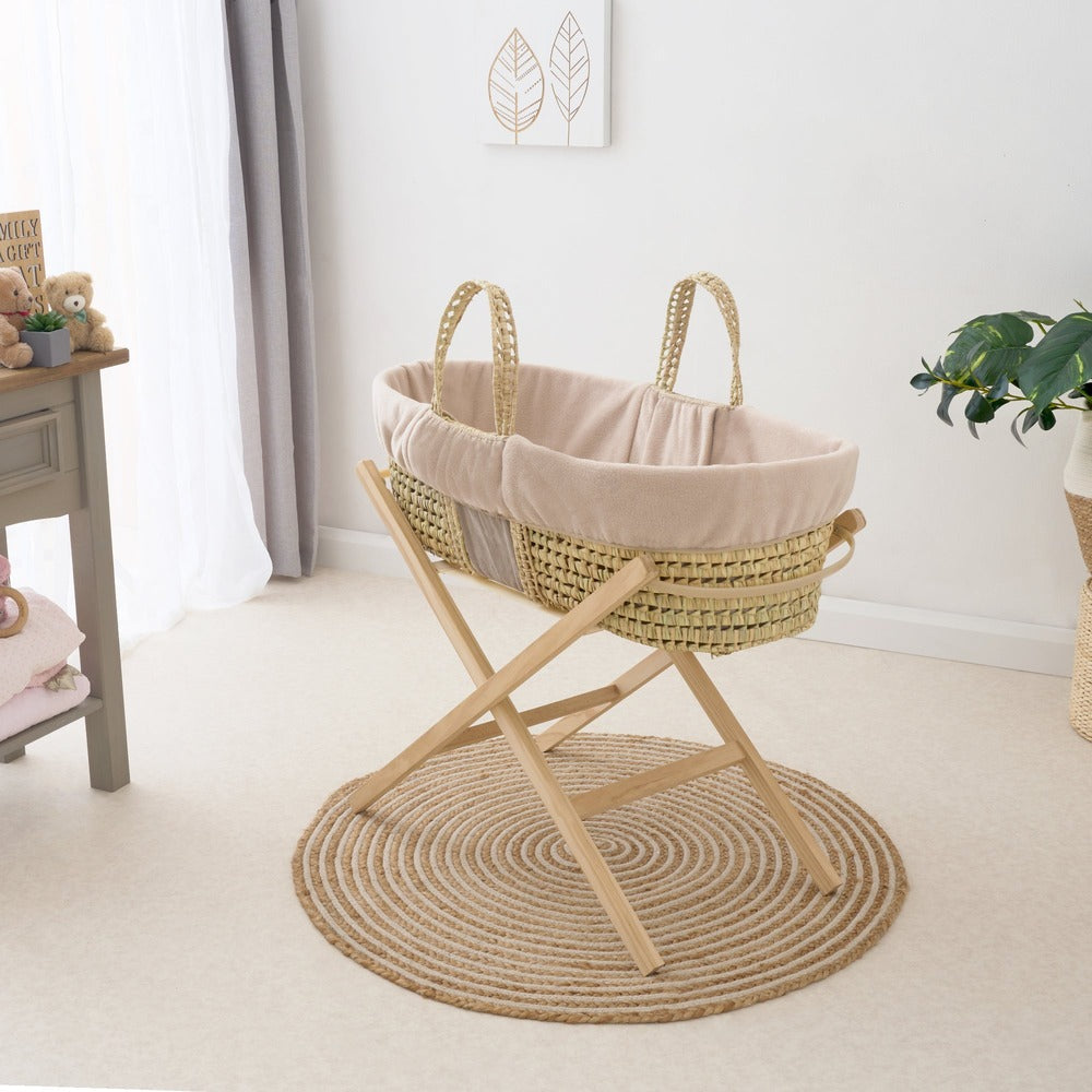 Clair de Lune Reversible Cord Moses Basket Dressing