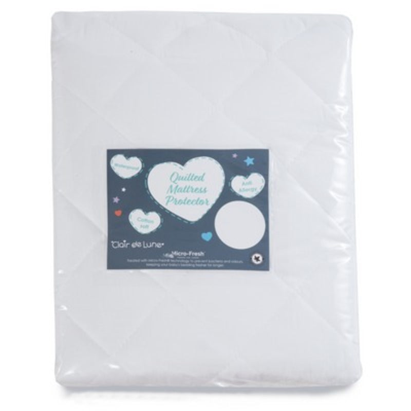 Packaged Clair de Lune Micro-Fresh® Quilted Cot Bed Mattress Protector