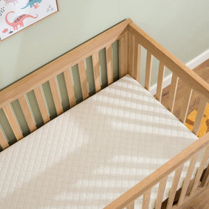 Birdseye view of Clair de Lune Oak Cot Bed