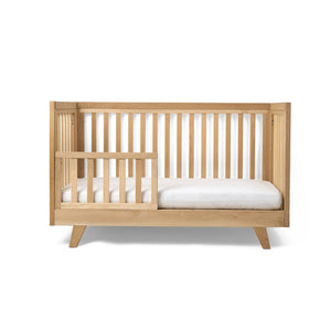 Clair de Lune Oak Cot Bed white background