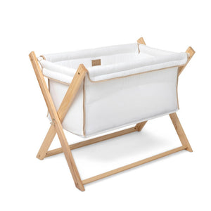 Clair de Lune Organic Folding Crib white backgroud