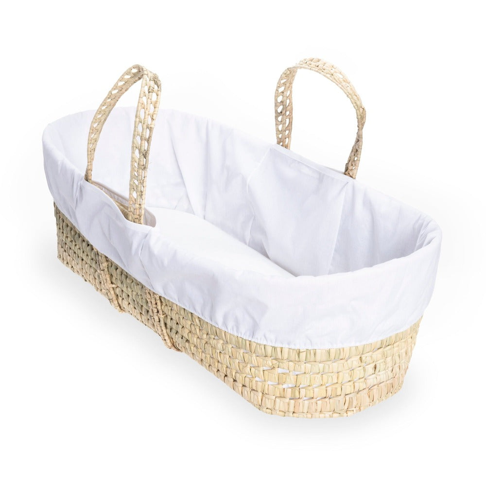 Clair de Lune Scandi Palm Moses Basket