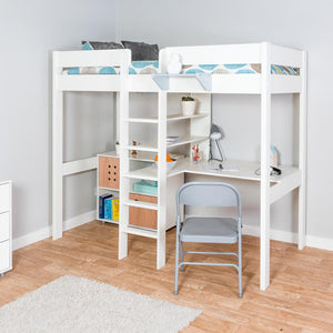 high-sleeper-built-in-desk-2-oak-doors-shelving-space-white