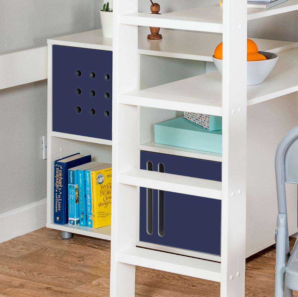 close-up-blue-doors-and-shelving-books-space