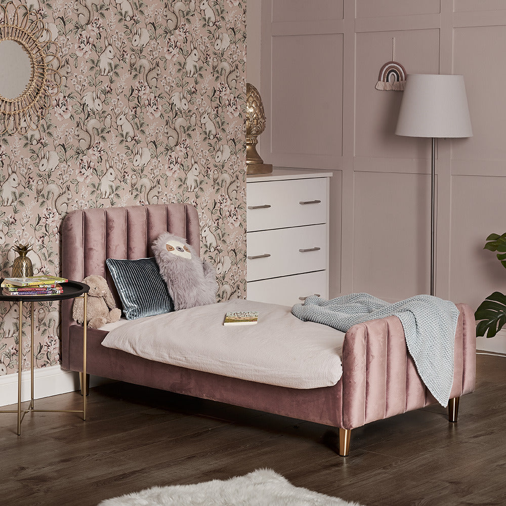 Obaby Gatsby Single Bed - Velvet Pink