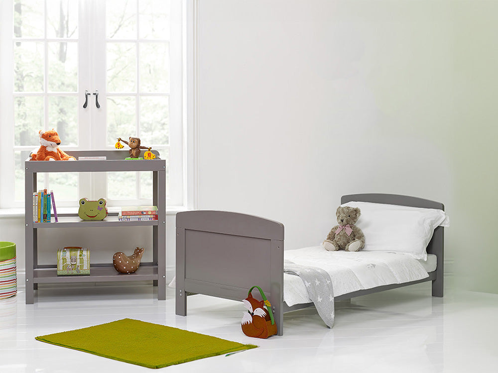 Obaby Grace Cot Bed Nursery 2 Piece Room Set - Taupe Grey