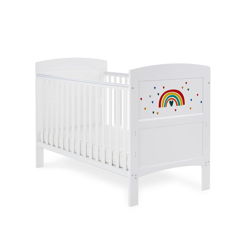 Obaby Grace Inspire Rainbow Multicolour Cot Bed