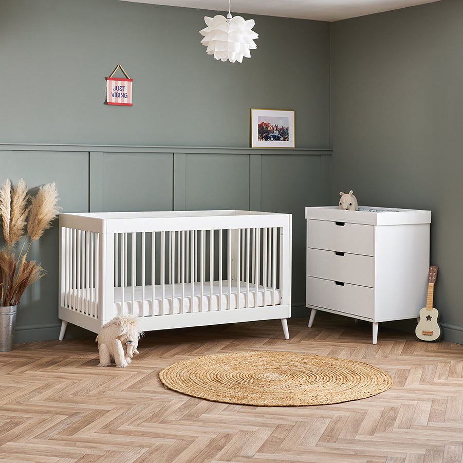 Obaby Maya Nursery 2 Piece Room Set - Nordic White