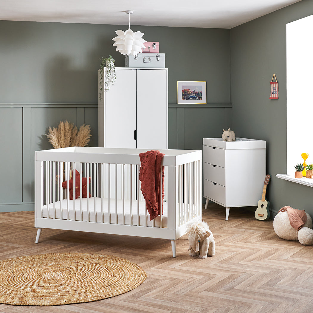 Obaby Maya Nursery 3 Piece Room Set - Nordic White