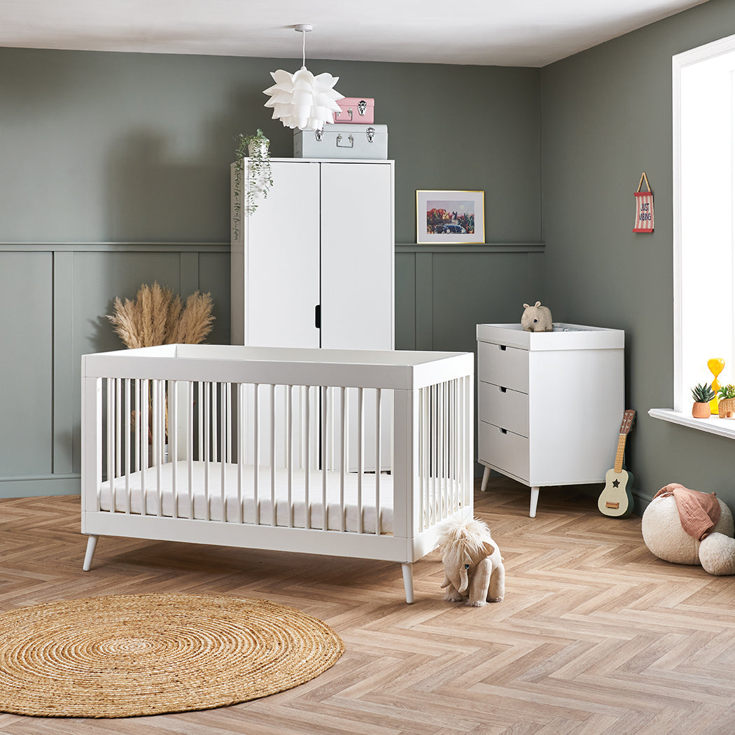 Obaby Maya Nursery 3 Piece Room Set - Nordic White