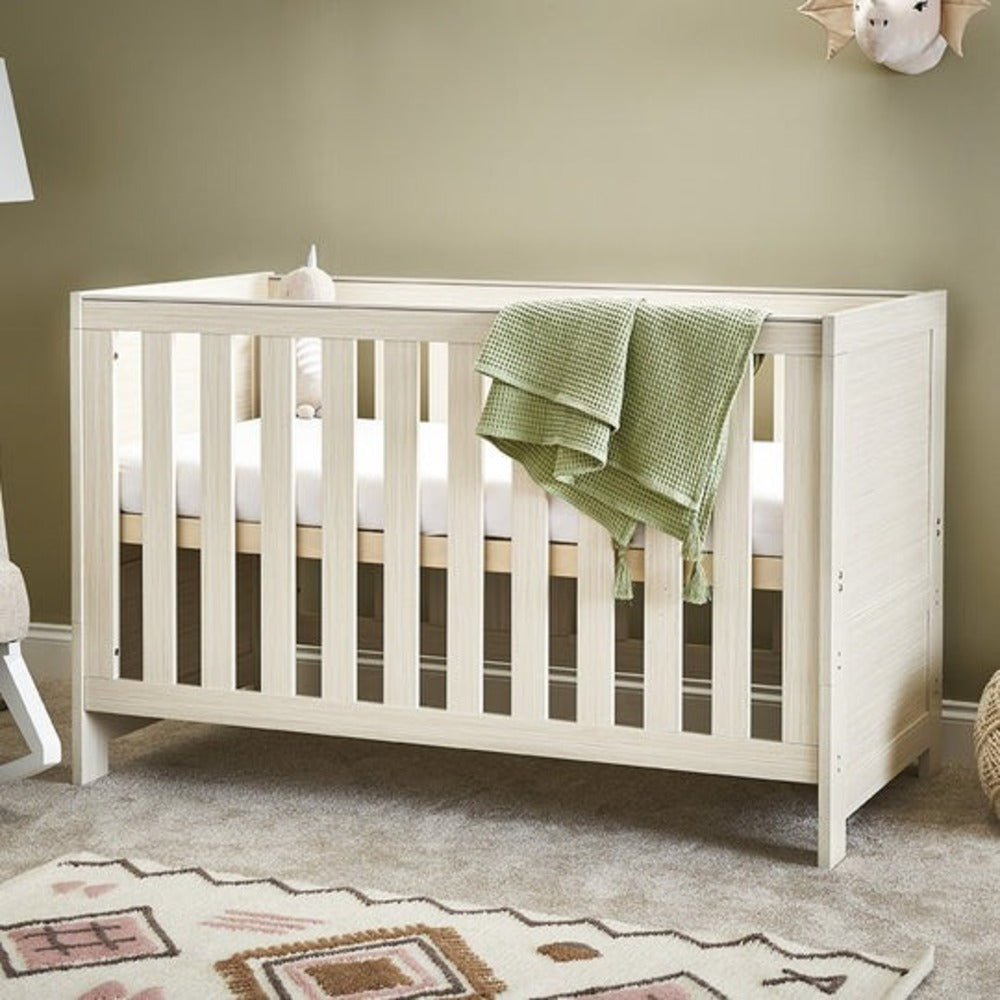 Obaby Nika Nursery Cot Bed - Oatmeal