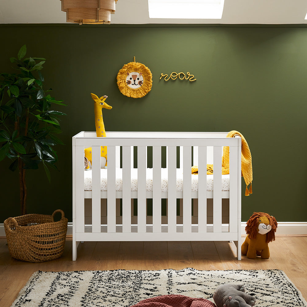 Obaby Nika Nursery Mini Cot Bed - White