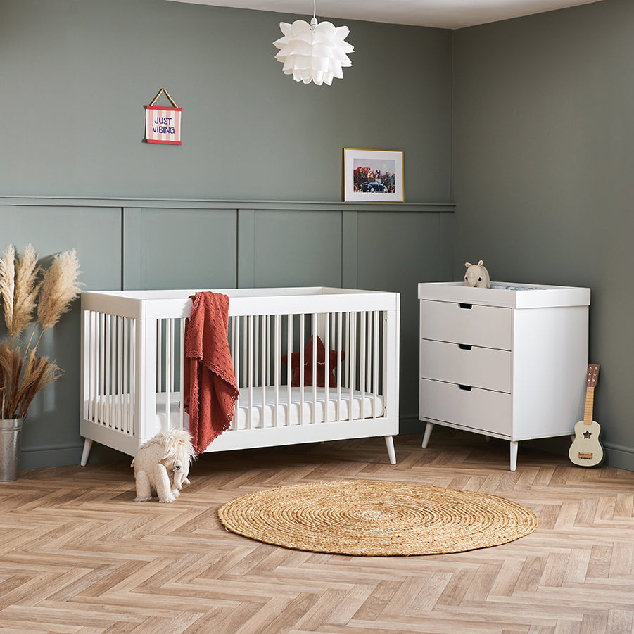 Obaby Maya Nursery 2 Piece Room Set - Nordic White