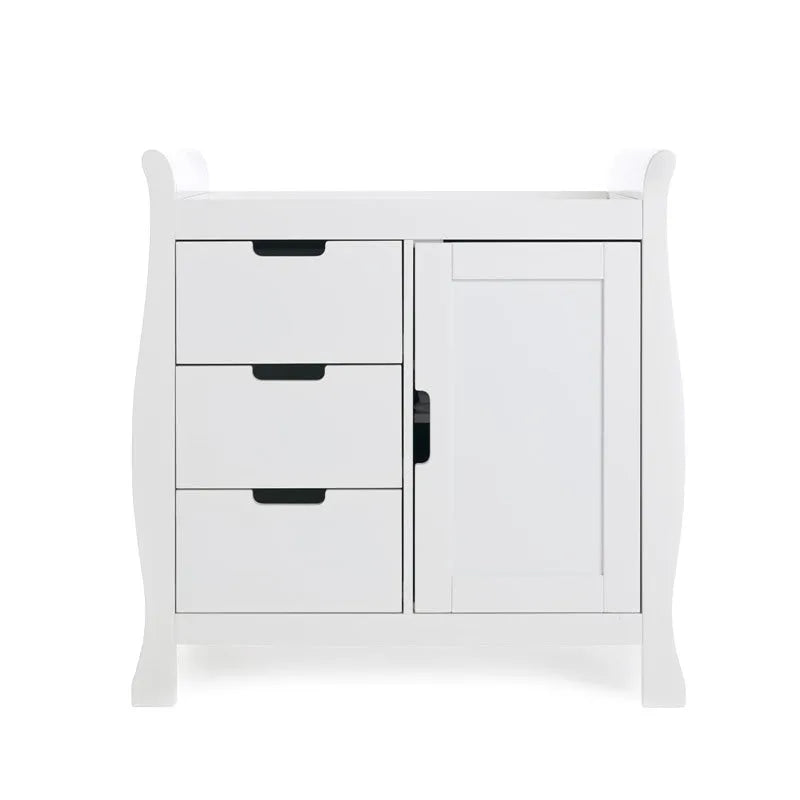 Obaby Stamford Luxe Sleigh 2 Piece Room Set - White