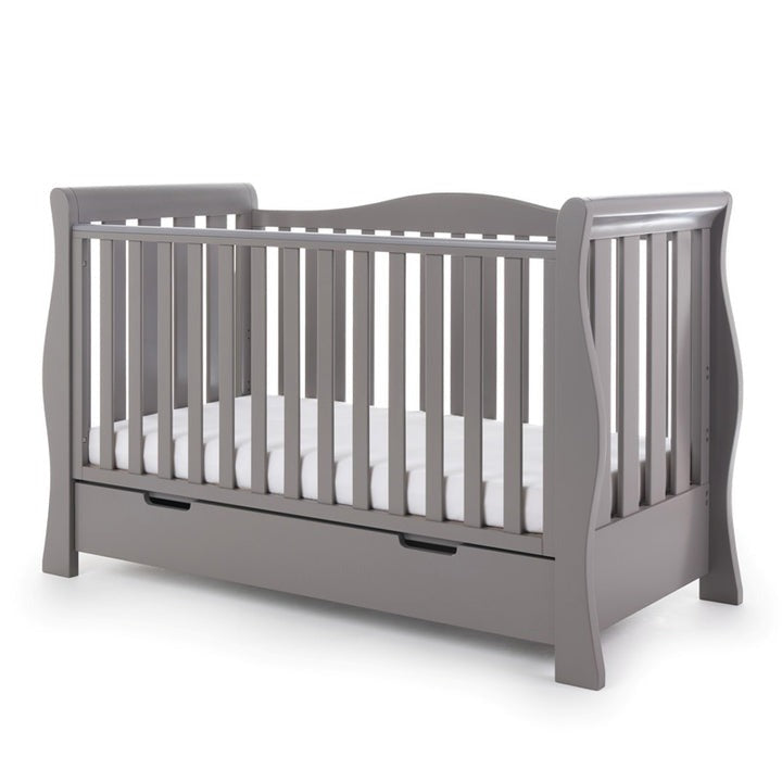 Obaby Stamford Luxe Sleigh 4 Piece Room Set - Taupe Grey