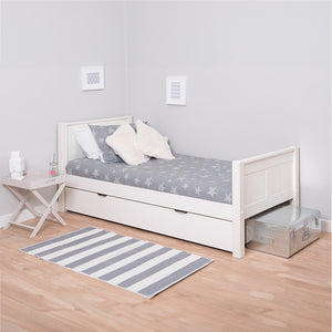 classic-white-wooden-single-bed-with-trundle-closed