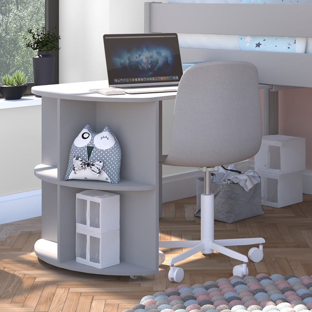 close-up-pullout-desk-with-integrated-shelving-space-grey