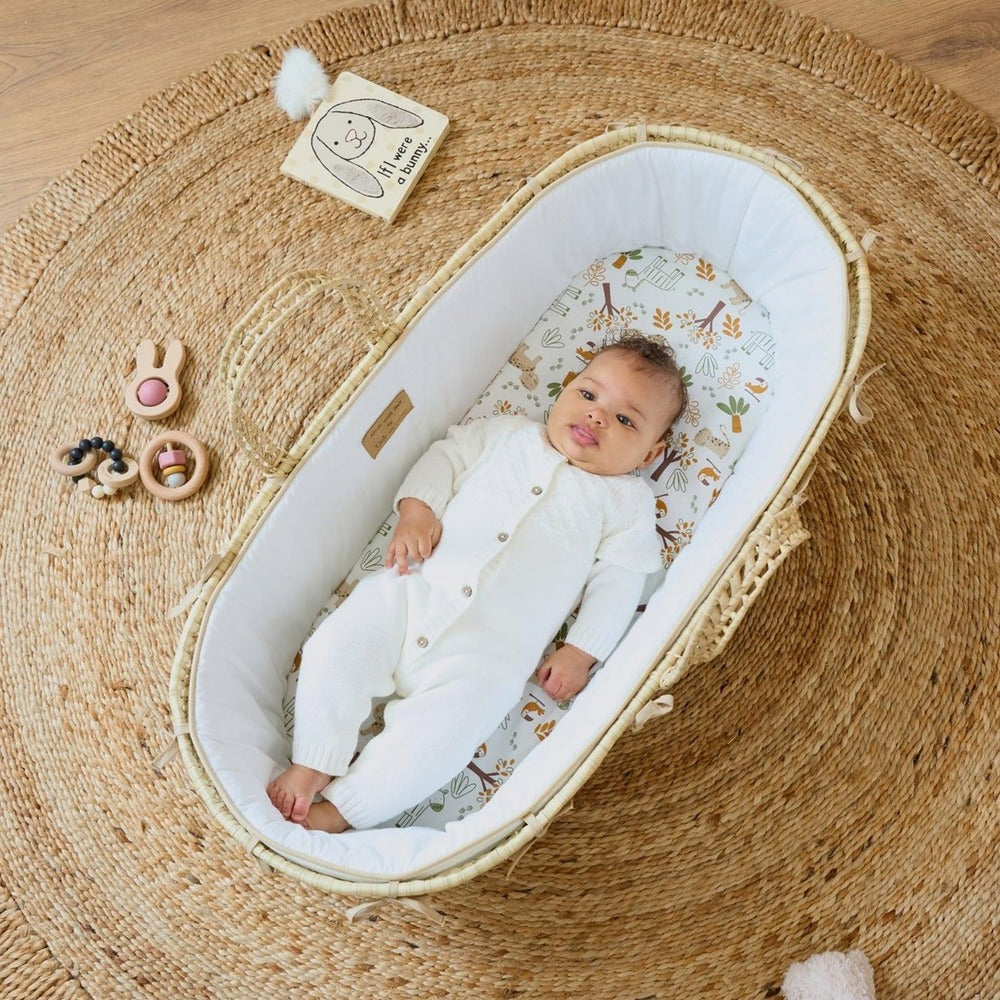 Clair de Lune Savannah Palm Moses Basket