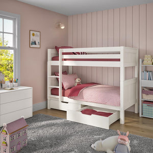 white-wooden-bunk-bed-with-guarded-rails-on-top-bunk-two-drawers-bunk