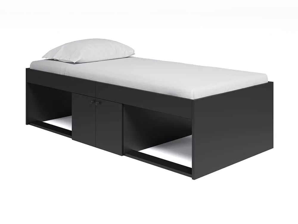 Kidsaw Low Single Storage Cabin Bed Black