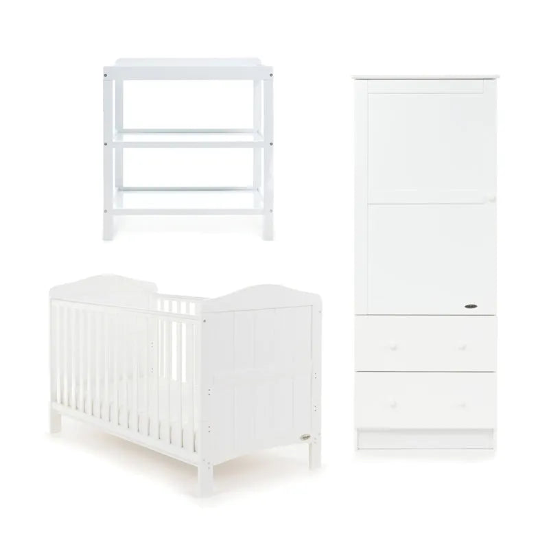 Obaby Whitby Nursery 3 Piece Room Set - White