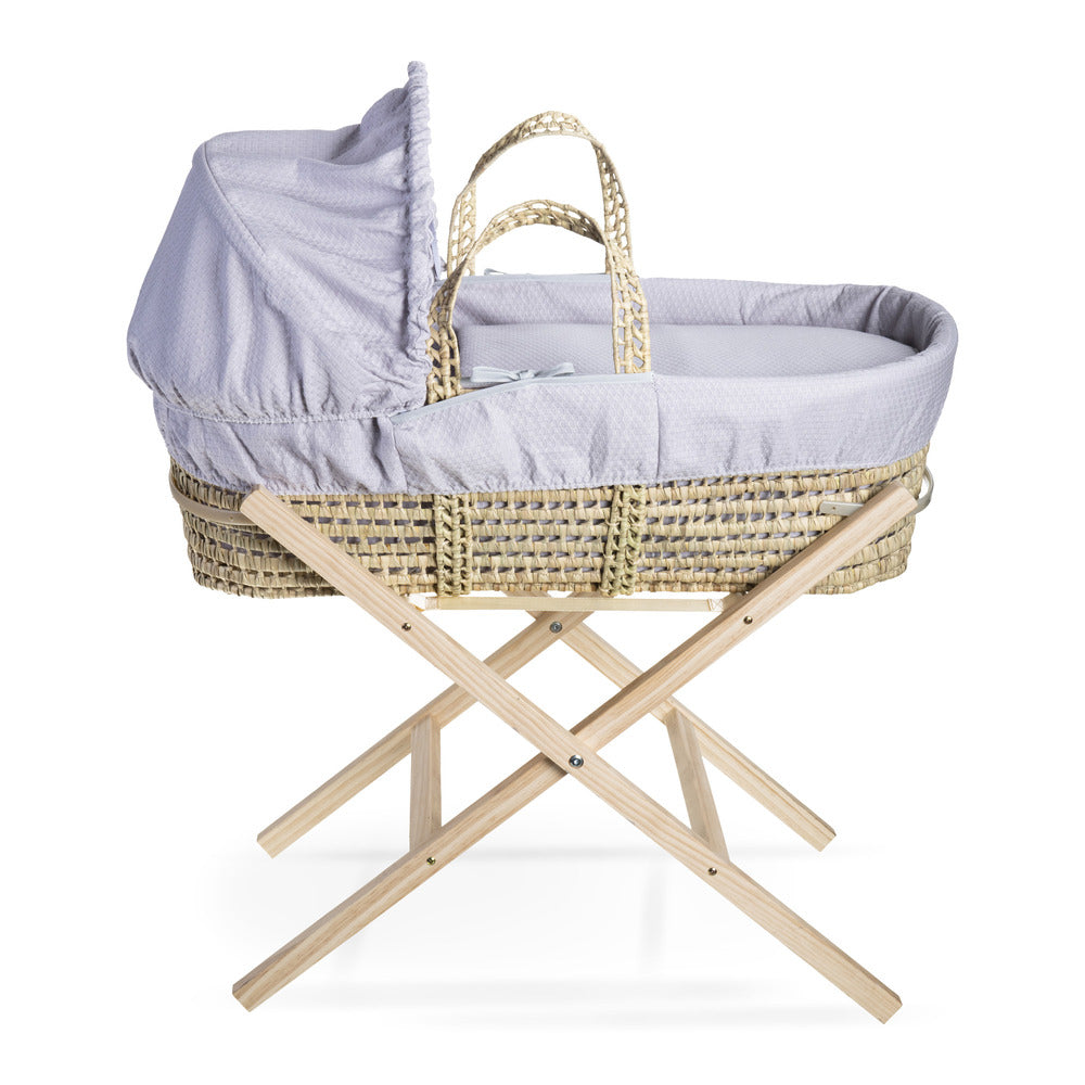 Plam Moses Basket with Stand