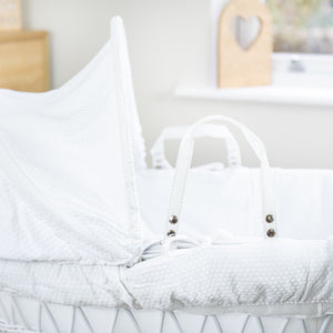 White Wicker Moses Basket